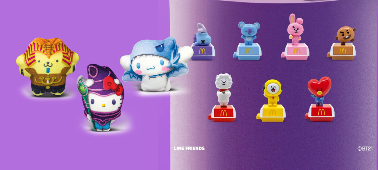 Yu-Gi-Oh!, Hello Kitty e BT21 viram brinde do McDonald's no Brasil