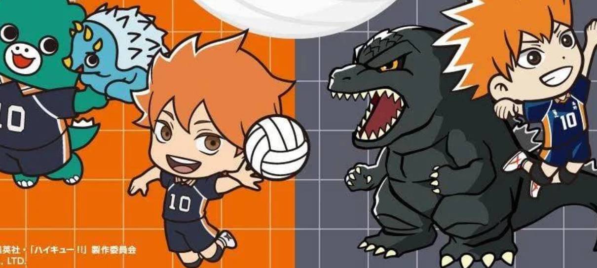 Haikyuu!! e Godzilla se juntam em crossover inesperado e monstruoso