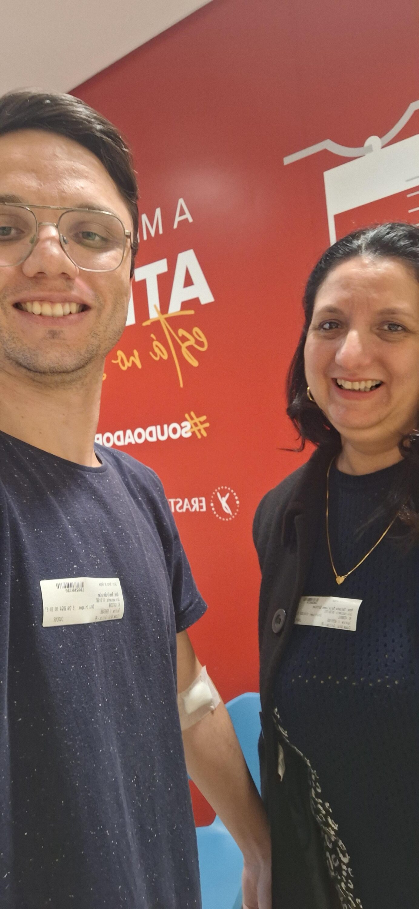 Rômulo Bortolan e mãe Marisete 