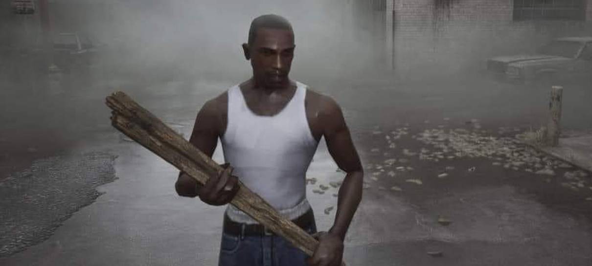 Novo Silent Hill 2 já tem um mod com o CJ, de GTA: San Andreas