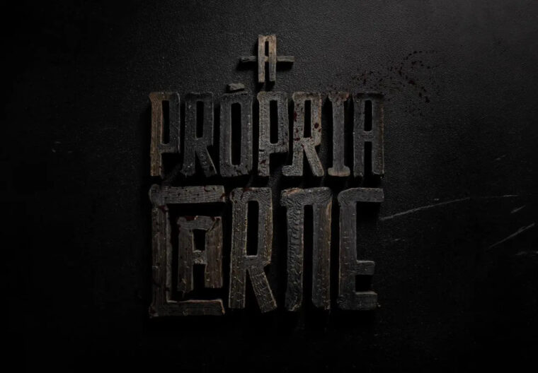 Logotipo oficial de A Própria Carne, filme de terror produzido pelo Jovem Nerd (Darkside Books/Reprodução)
