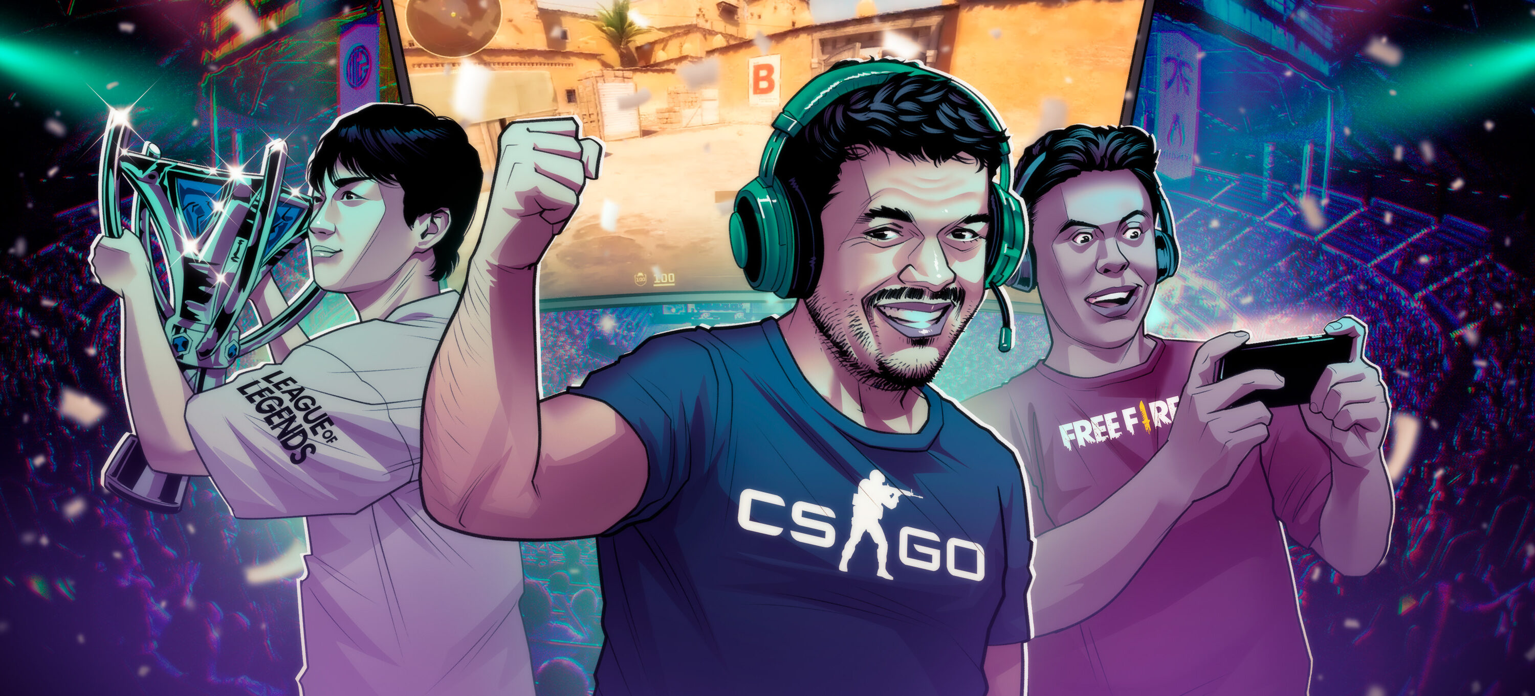 Capa do episódio A história e a força dos esportes eletrônicos