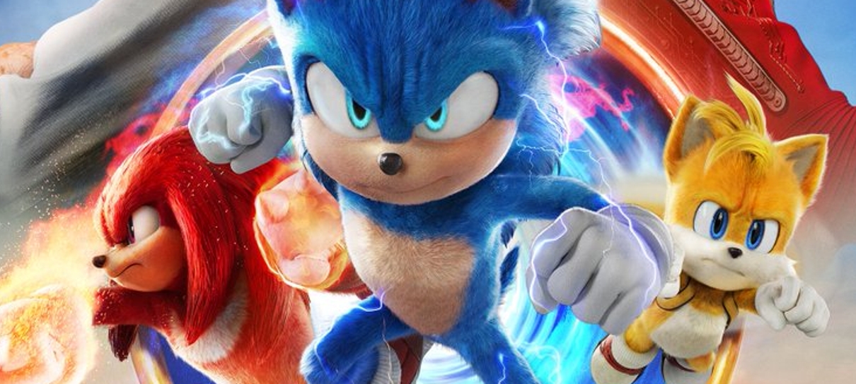 Sonic 3: O Filme revela pôster com Knuckles, Tails e companhia