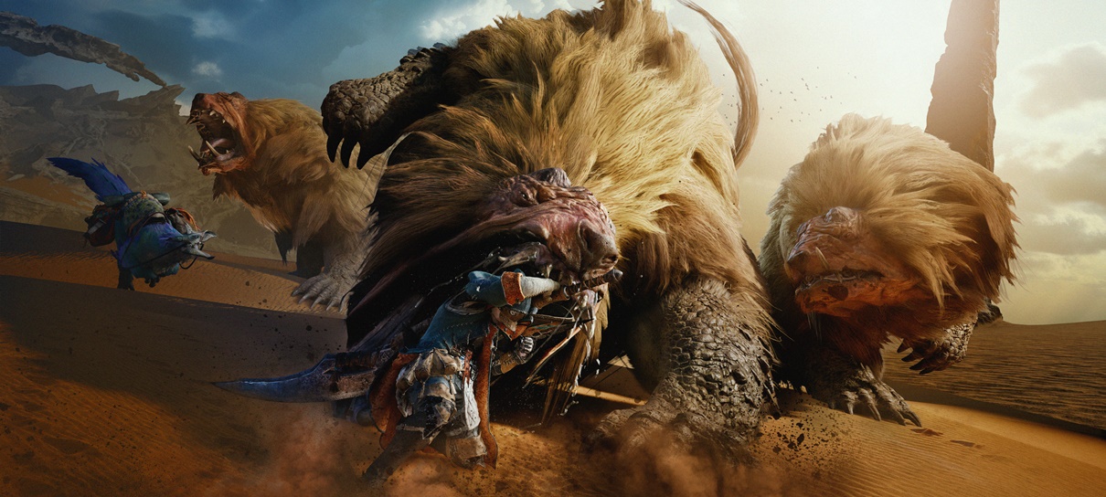 Capcom fez captura de movimentos até para os monstros em Monster Hunter Wilds