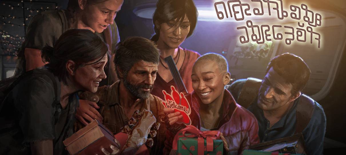 Naughty Dog reúne franquias em cartão de Natal fofo