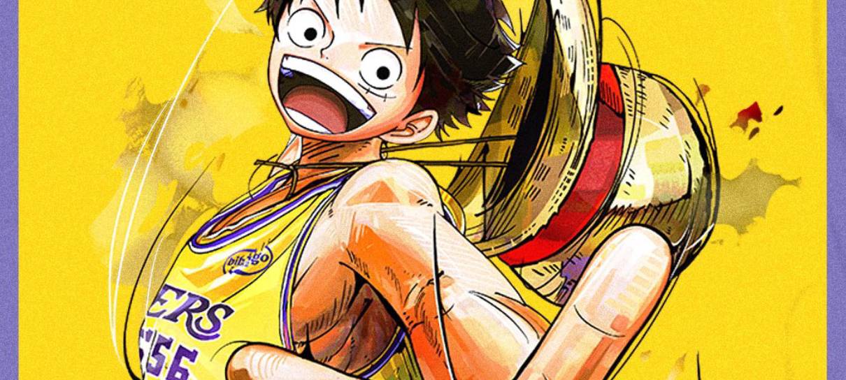 One Piece navega pelo basquete em colaboração com os Lakers