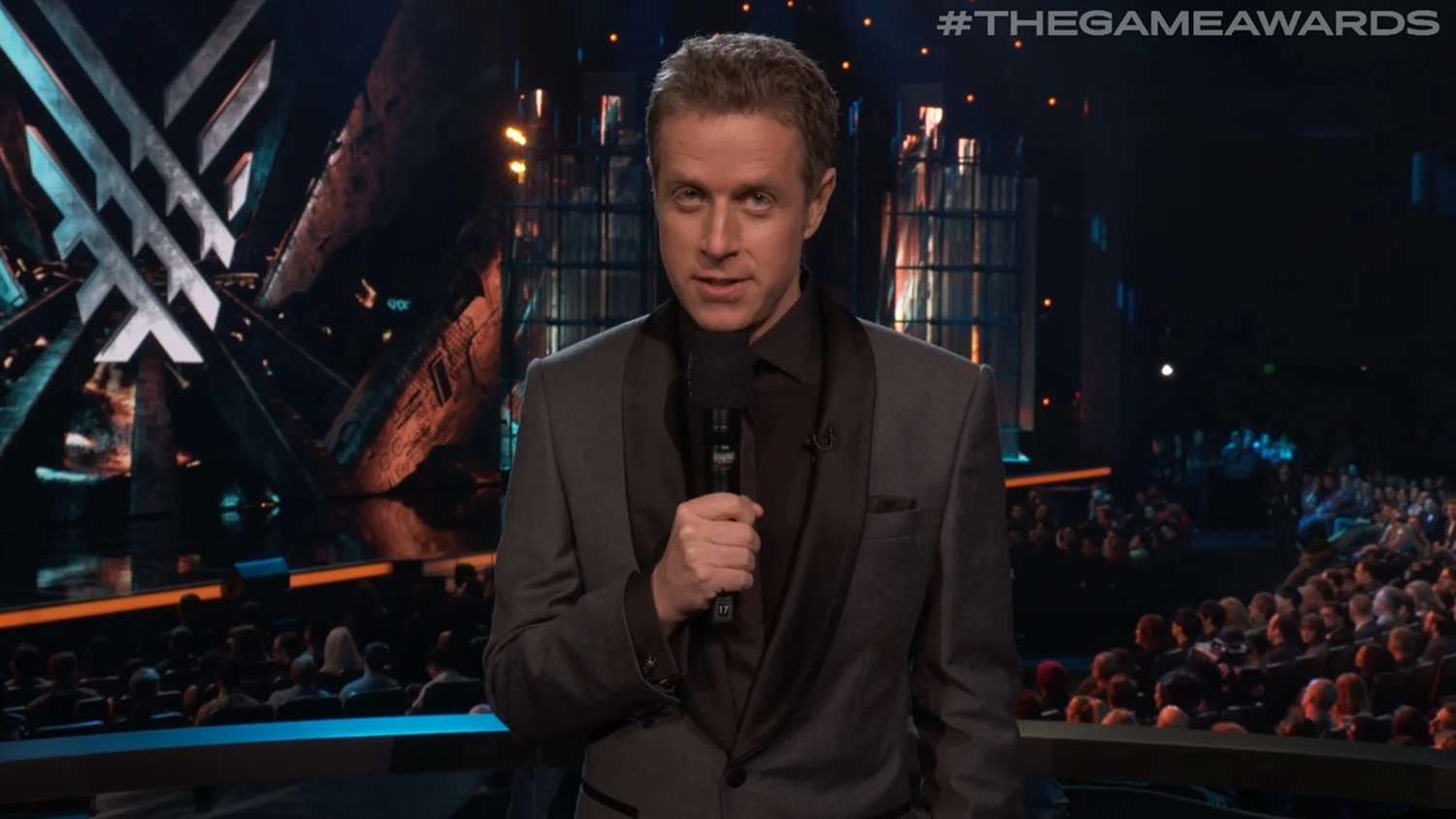 Captura de tela da transmissão do The Game Awards