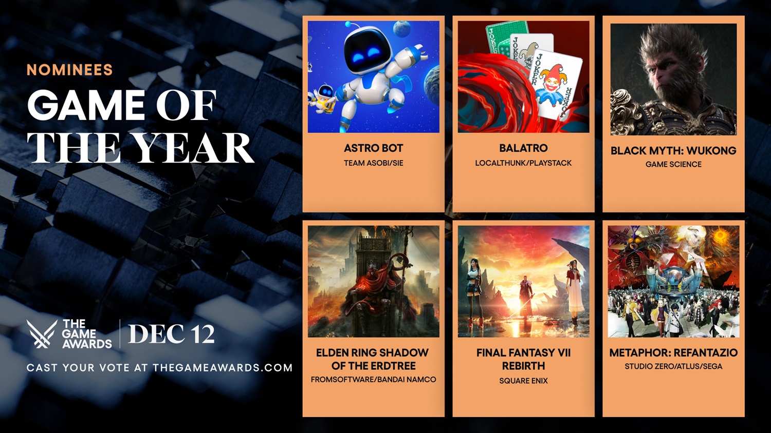 Pôster do The Game Awards 2024