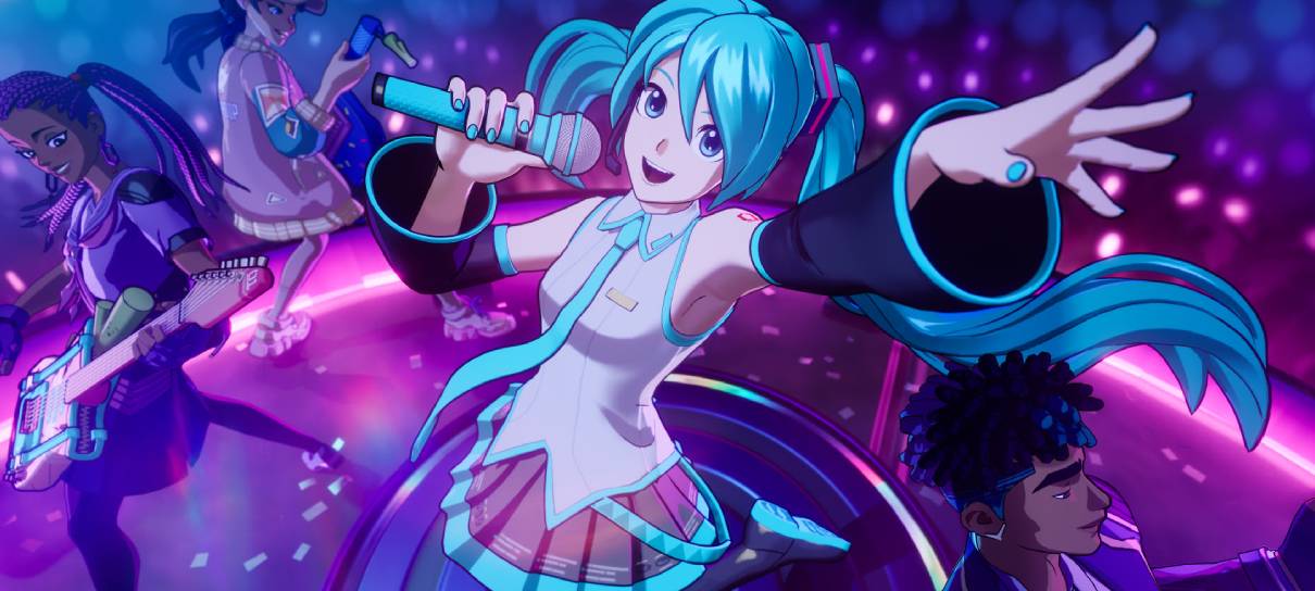 Rainha dos crossovers, Hatsune Miku chega ao Fortnite Festival