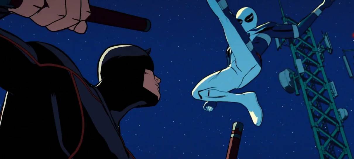 Homem-Aranha enfrenta Demolidor Charlie Cox em clipe de animação