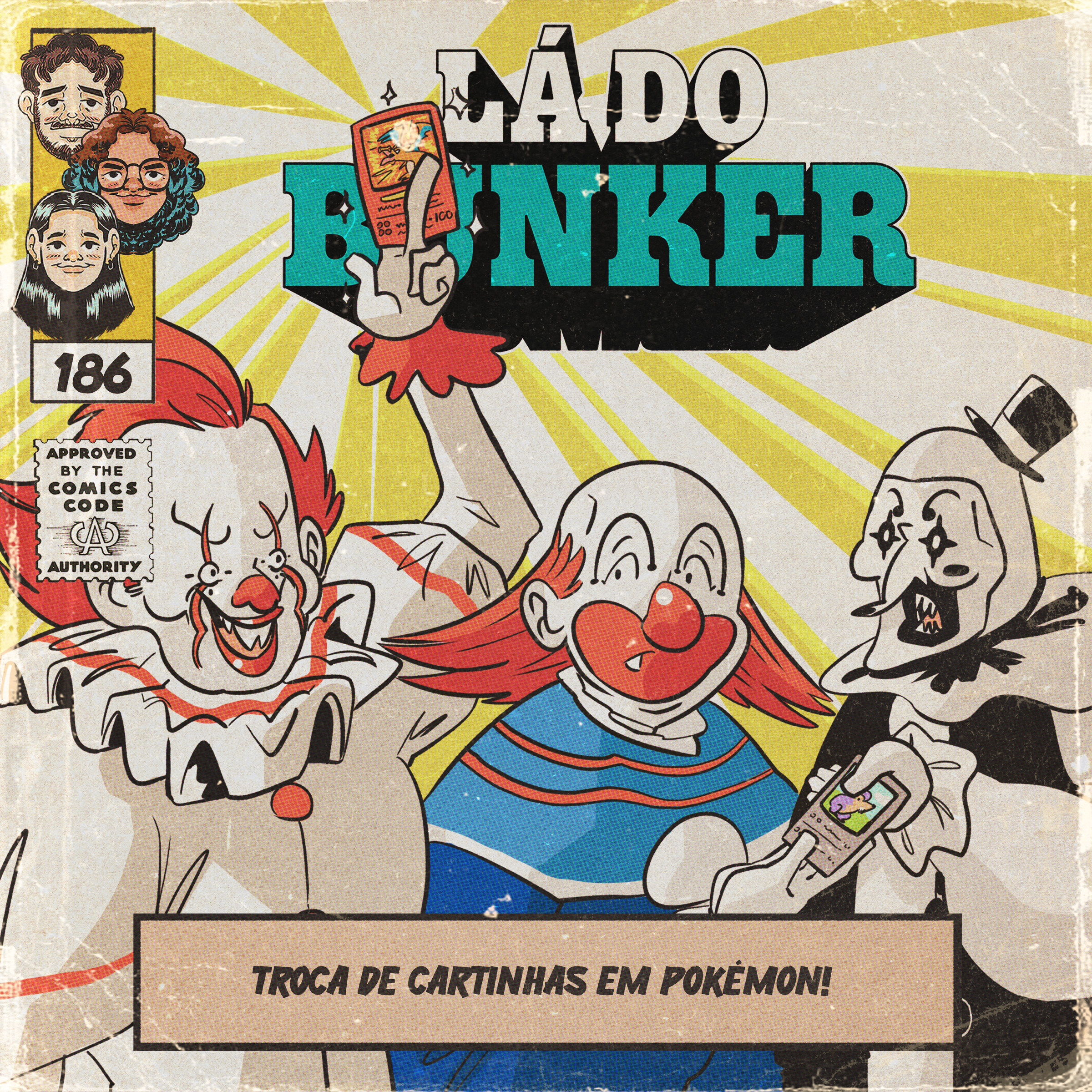 Lá do Bunker 186 - Troca de cartinhas em Pokémon