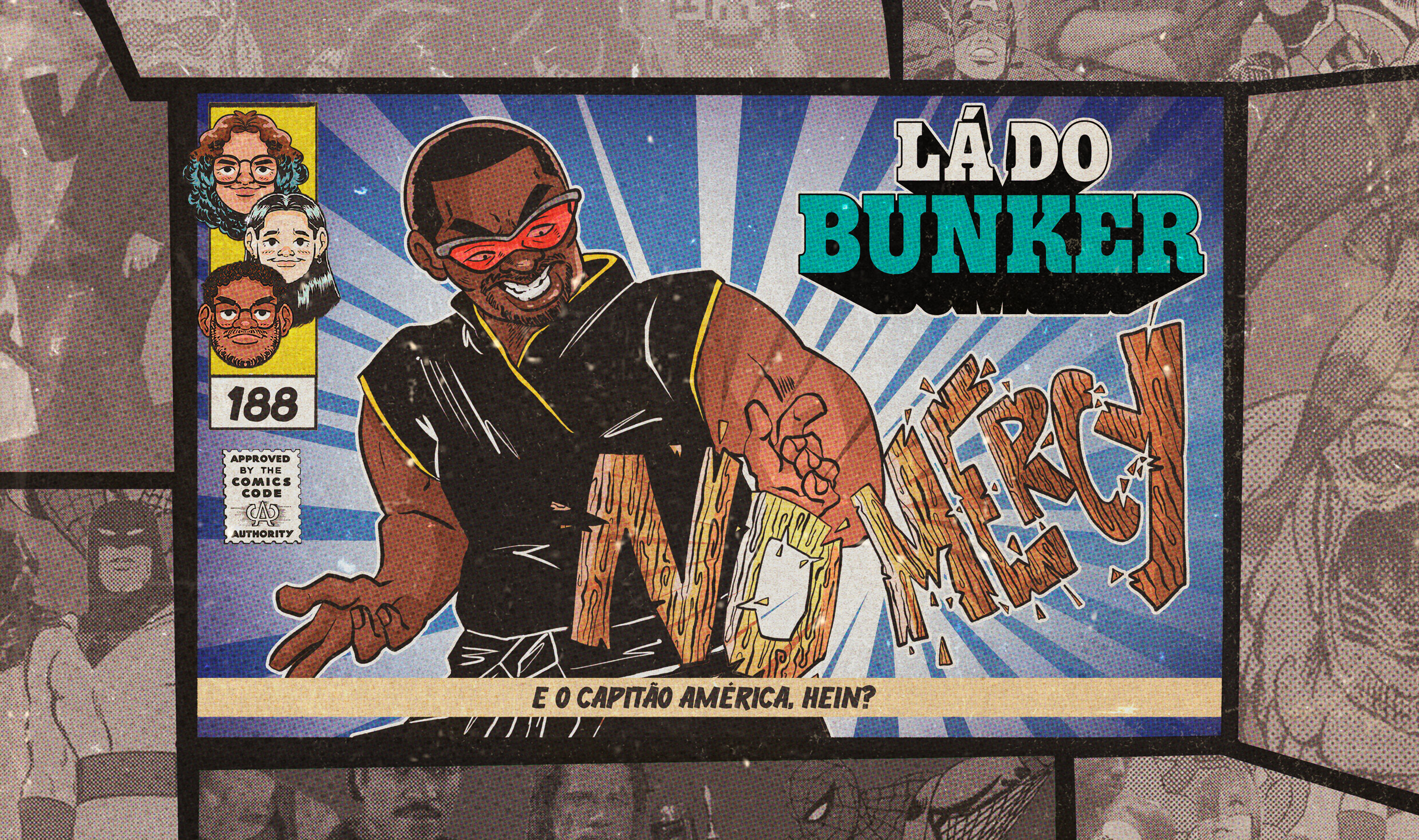 Capa do episódio E o Capitão América, hein?