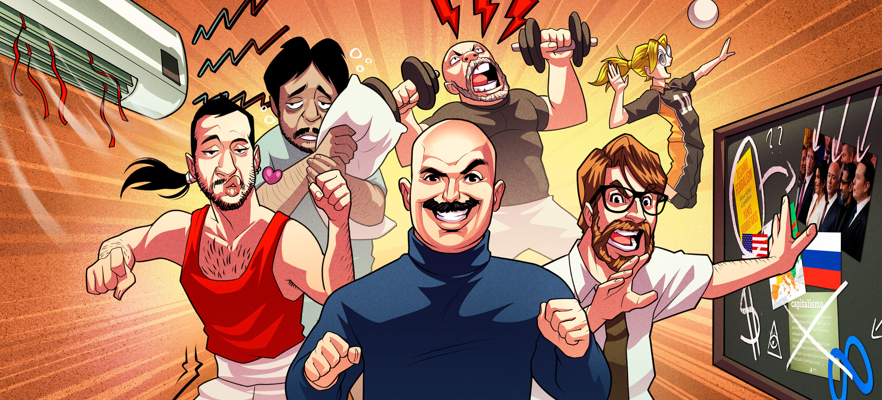 Capa do episódio Qual é a pauta? Lambada, vôlei e rinha de bigode