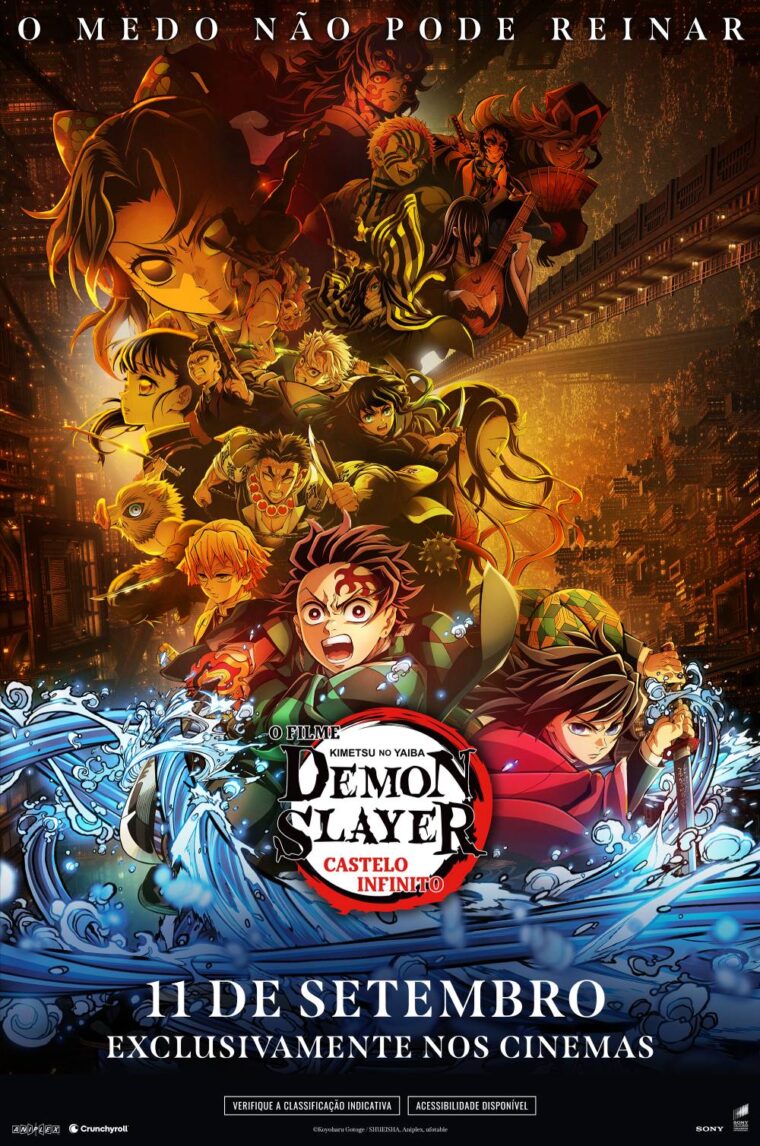 Pôster de Demon Slayer: Kimetsu no Yaiba Castelo Infinito