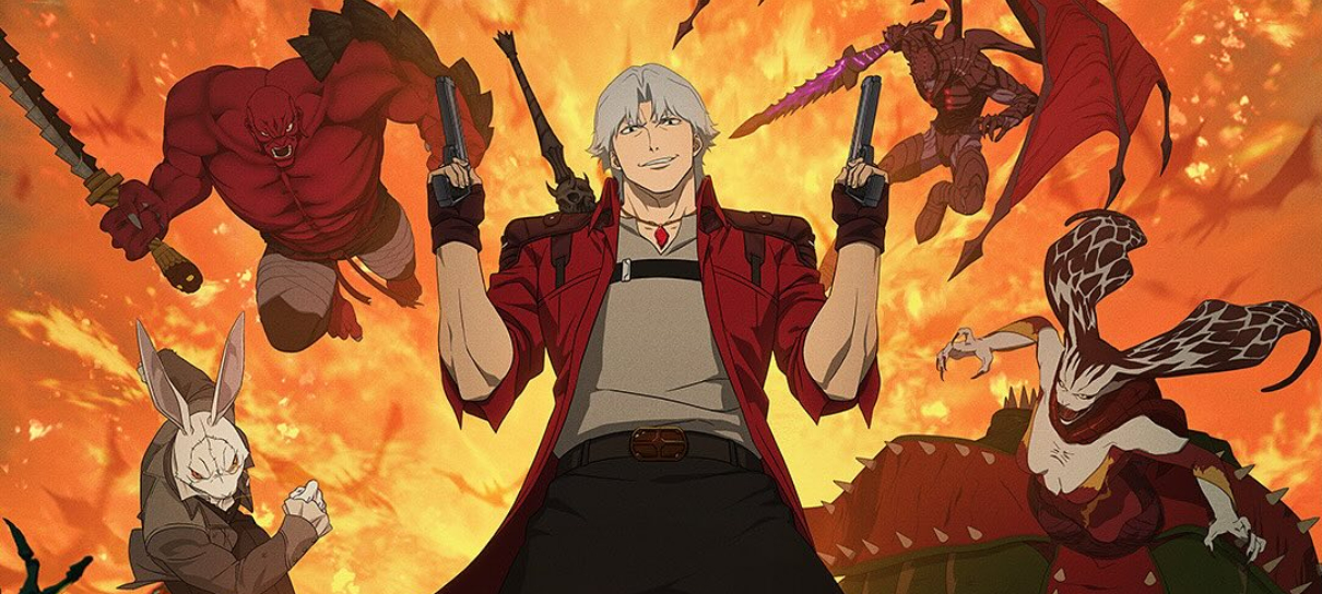 Devil May Cry da Netflix ganha cartaz animado com Dante e demônios