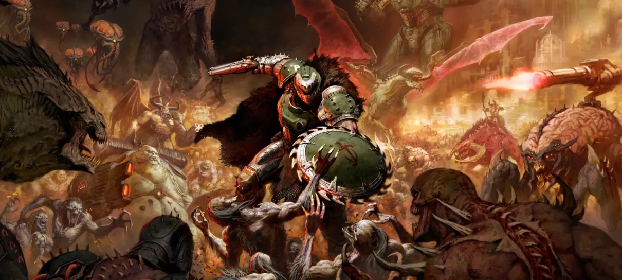 Doom: The Dark Ages destaca armas e mais detalhes em gameplay de 14 minutos