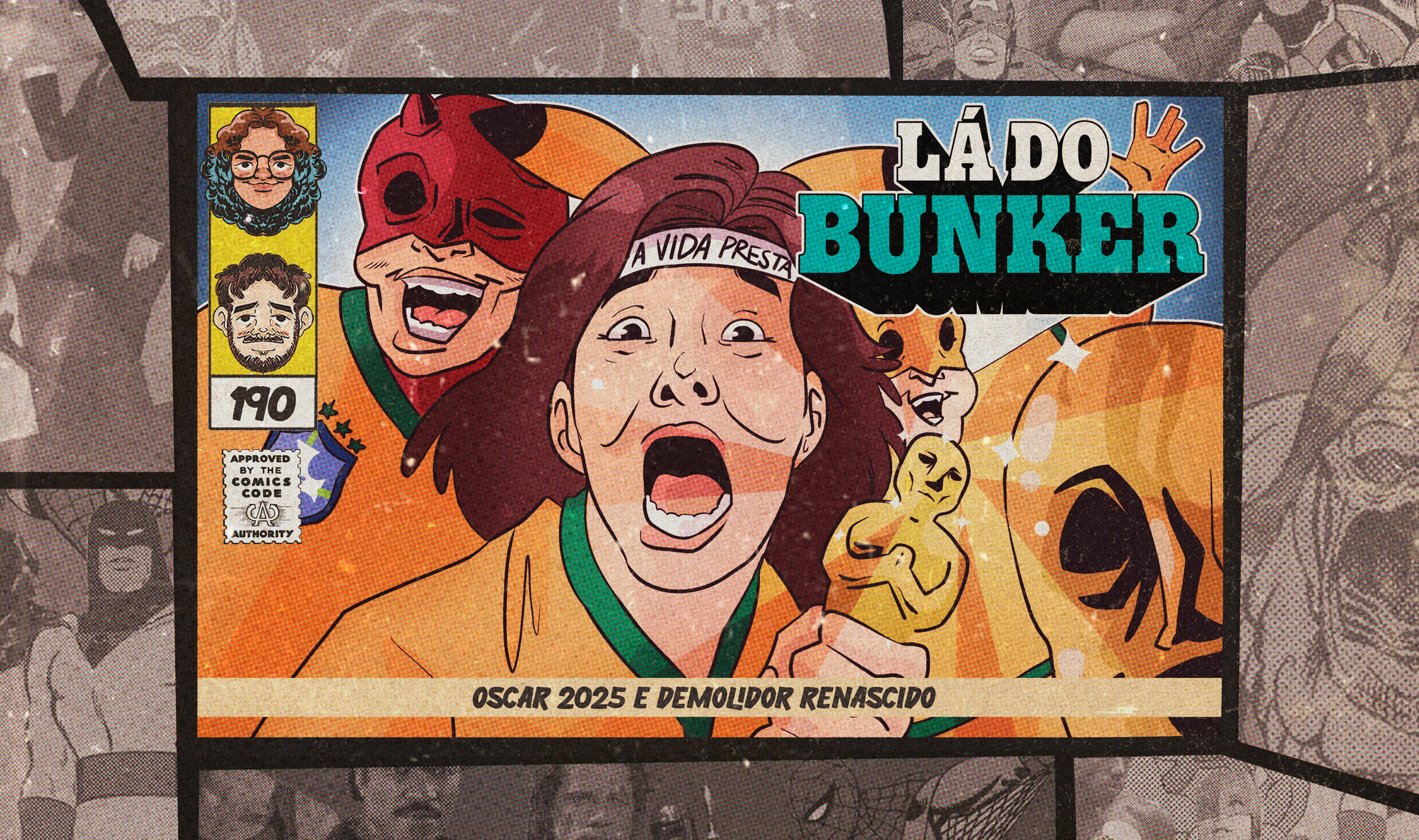 Capa do episódio Oscar 2025 e Demolidor Renascido
