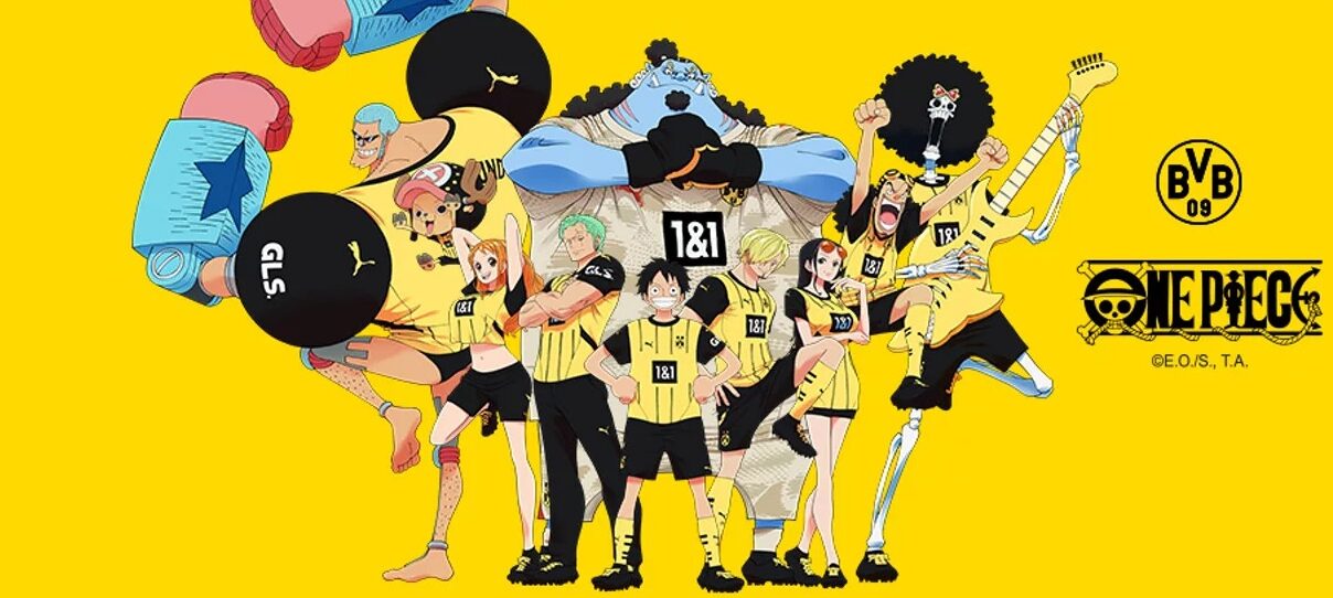 One Piece anuncia colaboração com time de futebol Borussia Dortmund