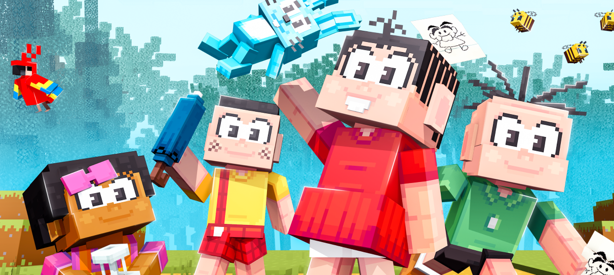 Skins oficiais da Turma da Mônica chegam ao Minecraft