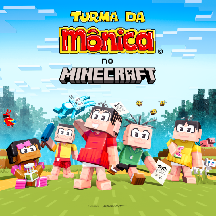 Skins oficiais da Turma da Mônica chegam ao Minecraft