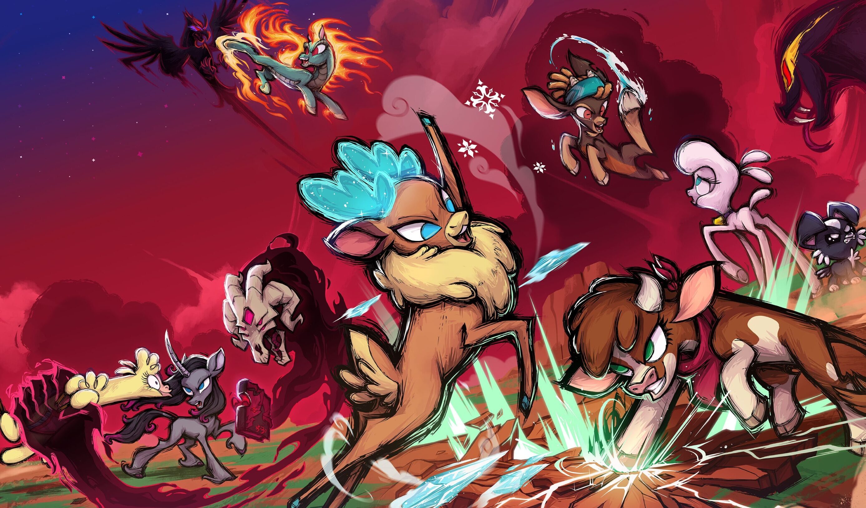 Jogo de luta 2D com animais está grátis na Epic Games Store