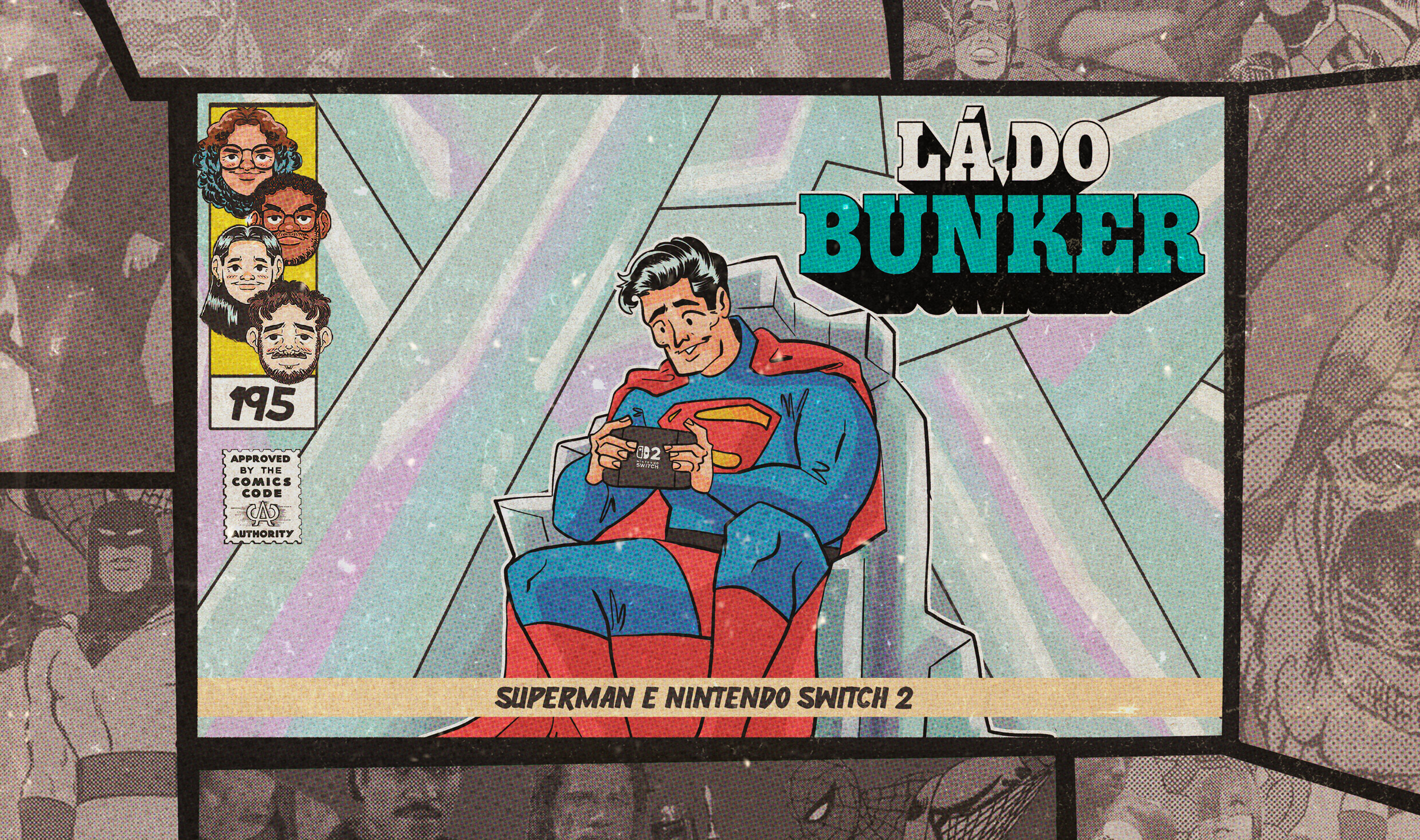 Capa do episódio Superman e Nintendo Switch 2