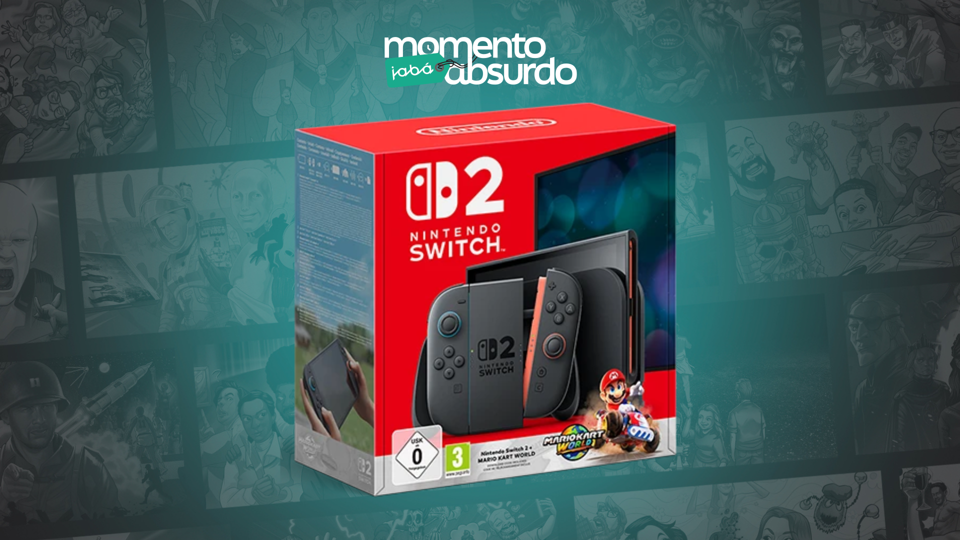 Nintendo Switch 2 e Mario Kart World em pré-venda na Amazon