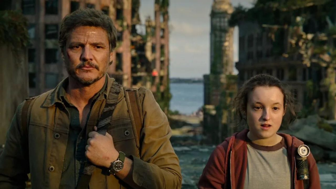 Joel e Ellie em cena da primeira temporada de The Last of Us