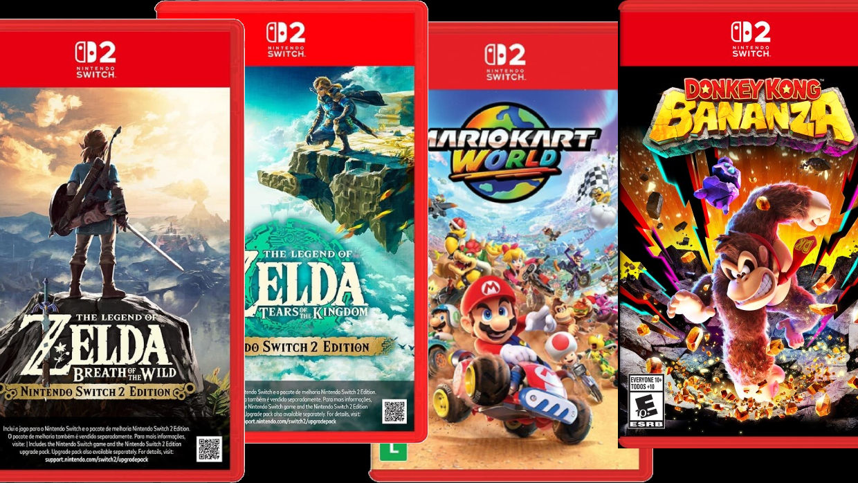 Nintendo Switch 2: Todas as mídias físicas que realmente vêm com cartucho