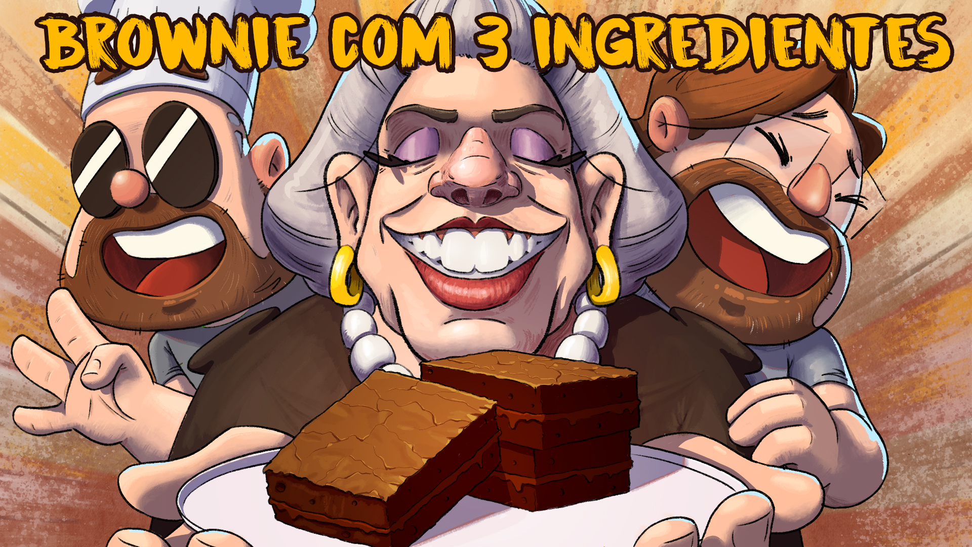 BROWNIE SÓ COM 3 INGREDIENTES