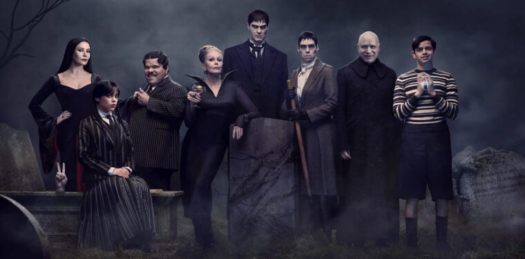 Wandinha traz retrato monstruoso da Família Addams em nova foto (Netflix/Reprodução)