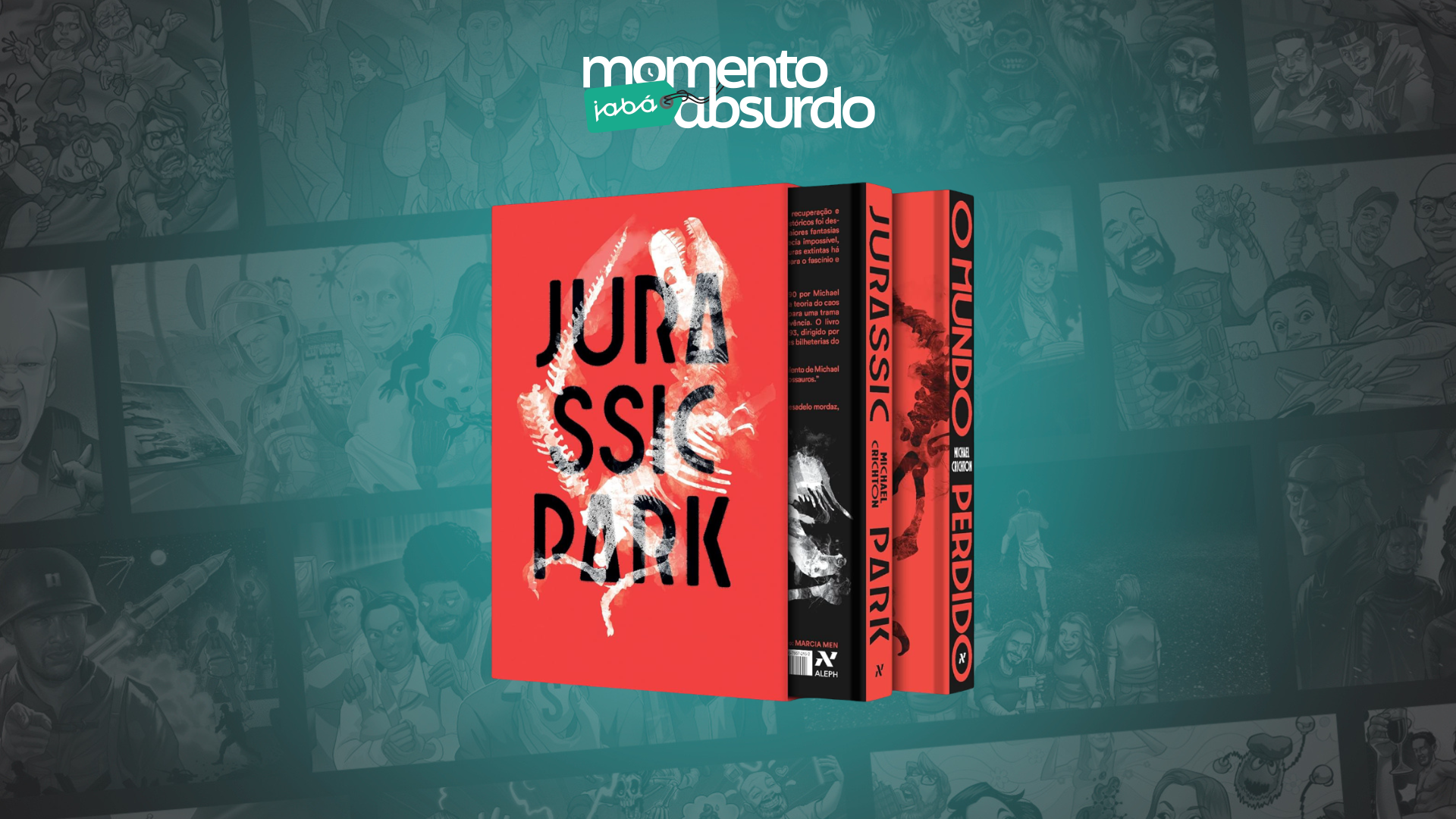 Jurassic Park: Box com livros em capa de dura em oferta na Amazon