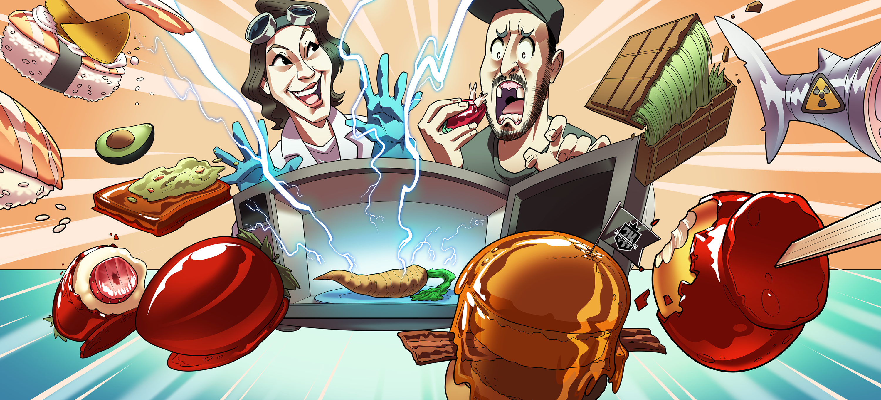 Capa do episódio Morango do Amor – Hype, Ciência e Maluquices com comidas