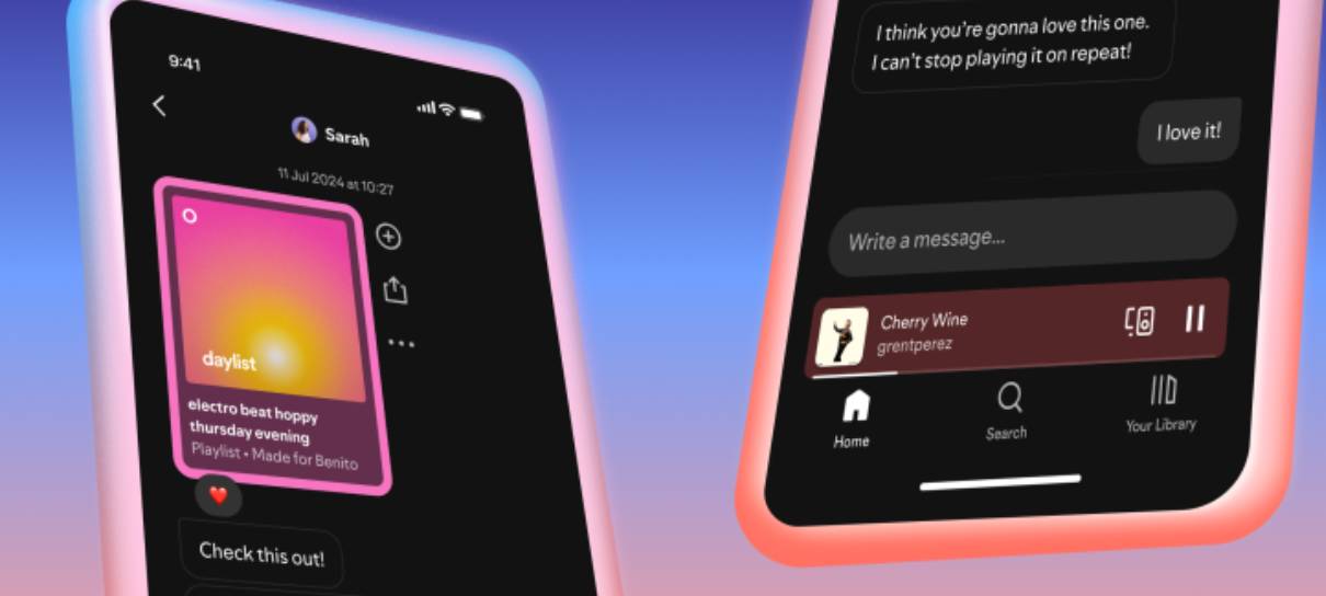 Spotify lança ferramenta de mensagens diretas no aplicativo
