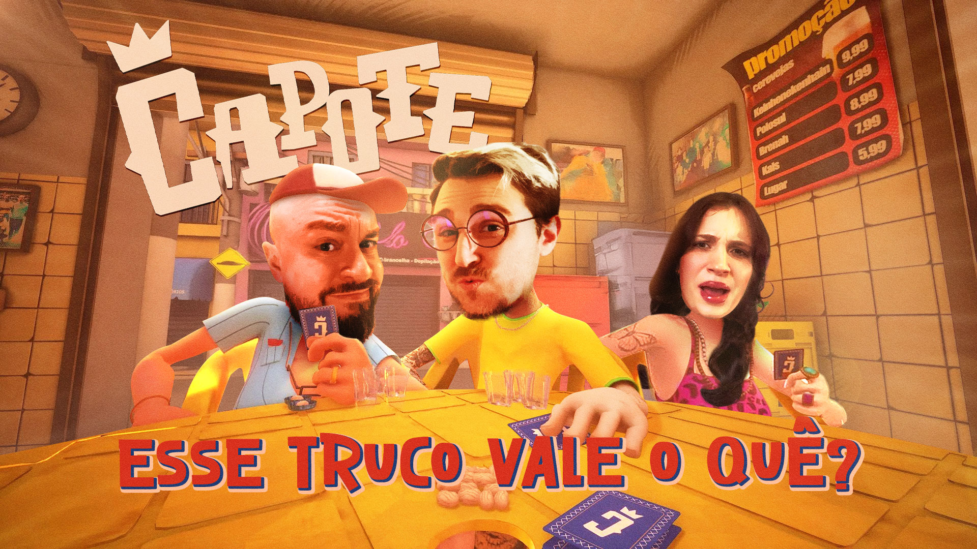 Capote Gameplay - BEBER, CAIR E CARTEAR!