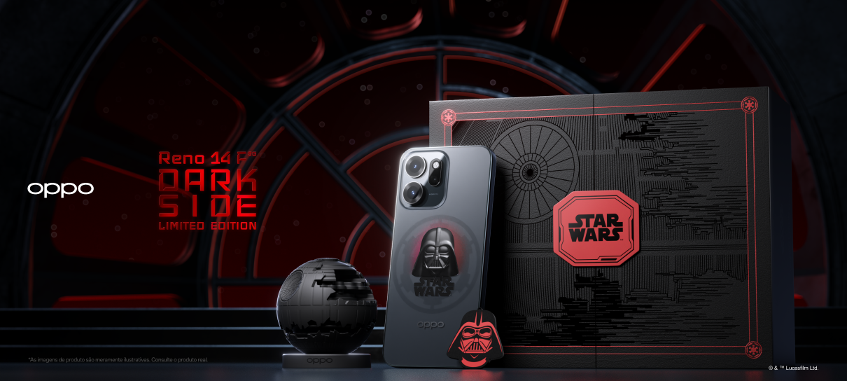 Novo OPPO Reno14 F traz magia de Star Wars ao seu bolso em edição exclusiva
