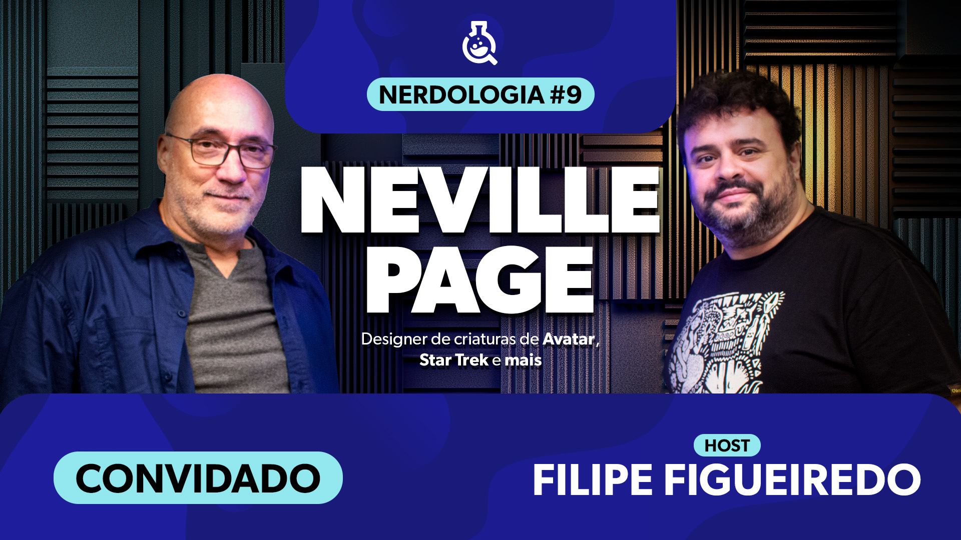 Capa do episódio Neville Page (designer de Avatar e Star Trek) | Nerdologia 09