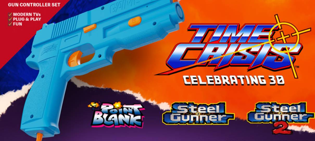 G‘AIM’E TIME CRISIS Lightgun traz de volta a nostalgia dos arcades para dentro de casa