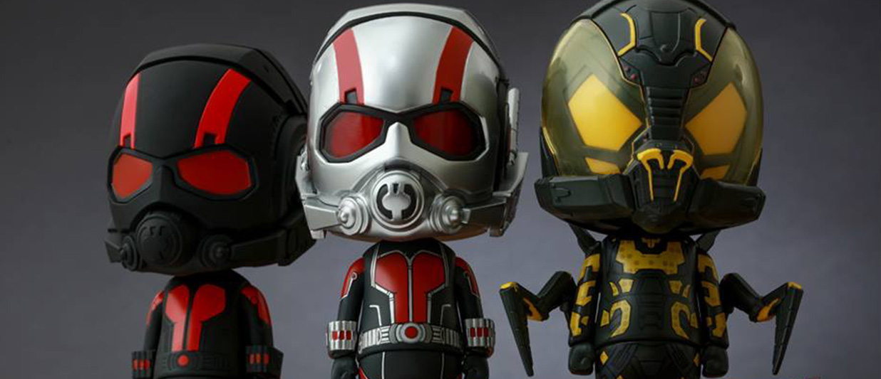 Hot Toys revela coleção Cosbaby do Homem-Formiga