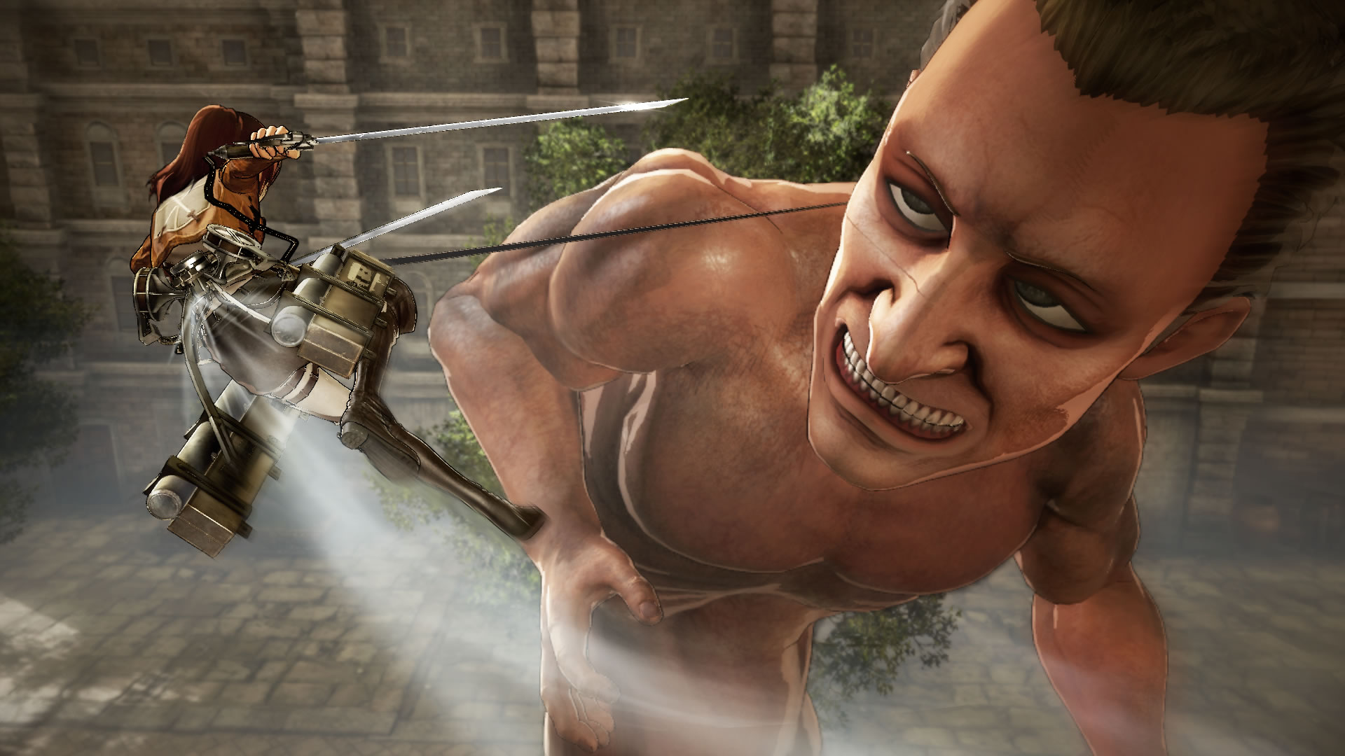 Veja a abertura do jogo de Attack on Titan