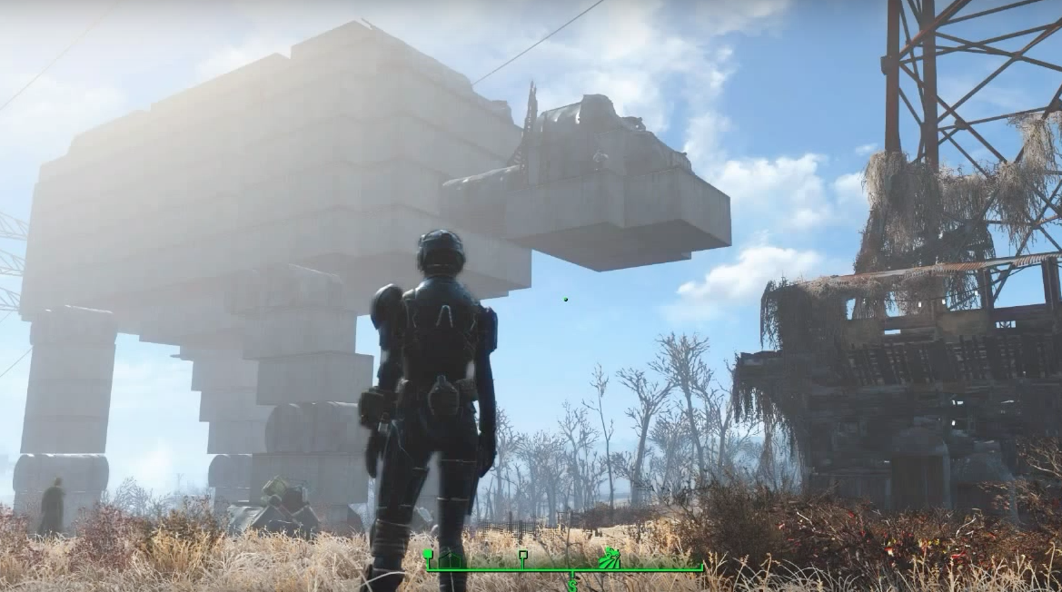 Alguém construiu um AT-AT gigante em Fallout 4