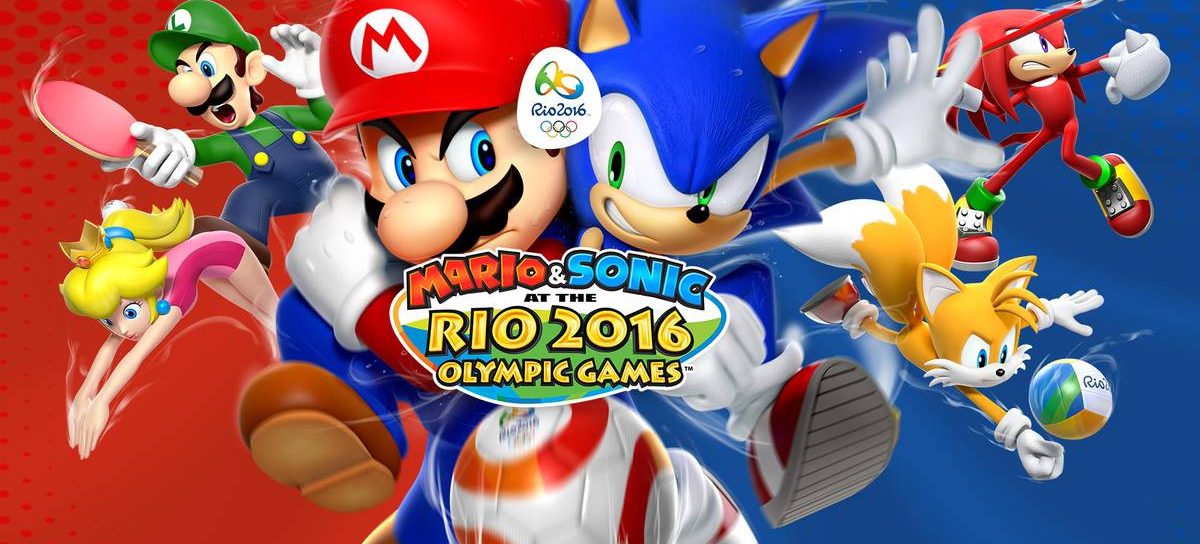 Mário e Sonic estarão no Brasil no jogo das Olimpíadas de 2016.