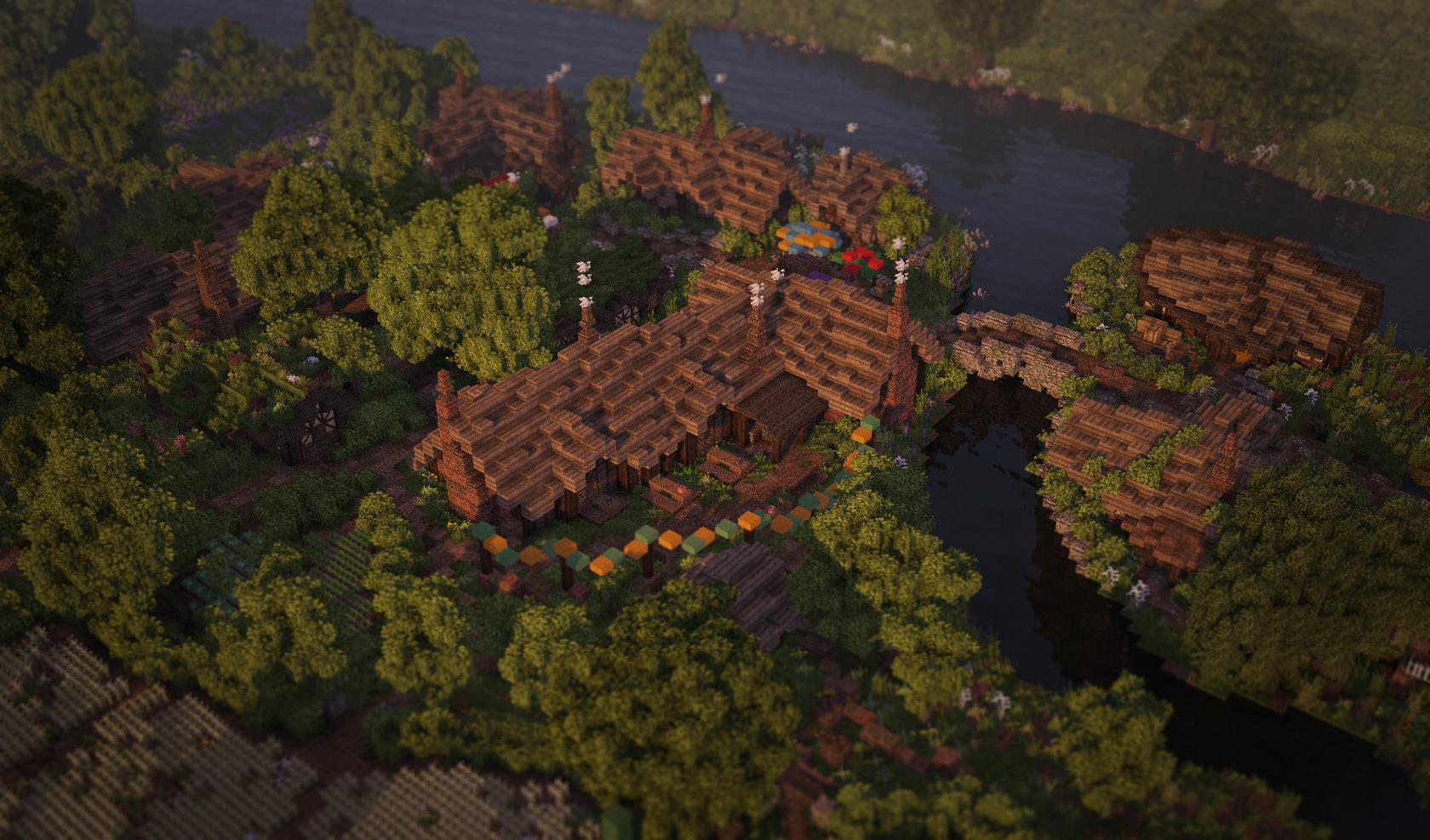 O Condado, de Senhor dos Anéis, foi recriado em Minecraft