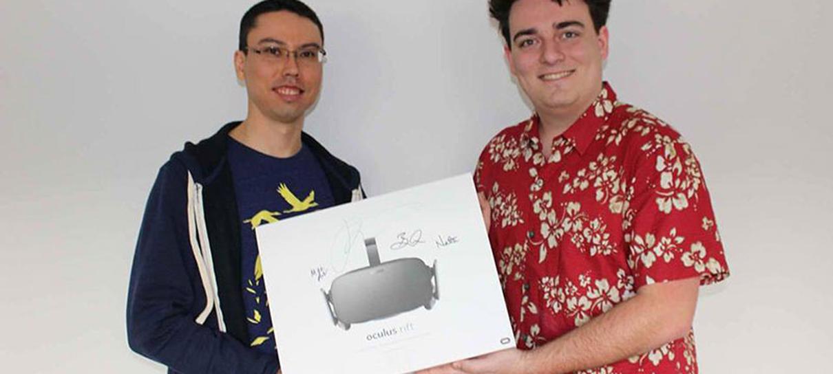 Palmer Luckey entregou o primeiro Oculus Rift pessoalmente
