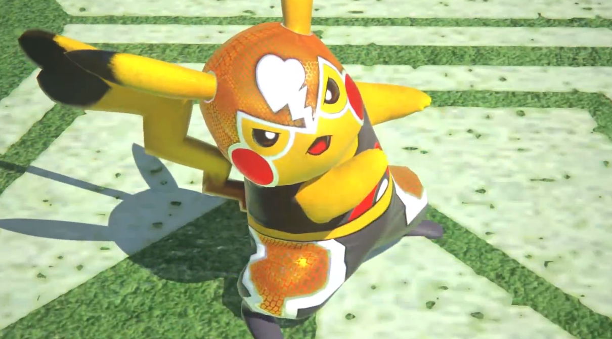 Tem um Pikachu Luchadore em Pokkén Tournament
