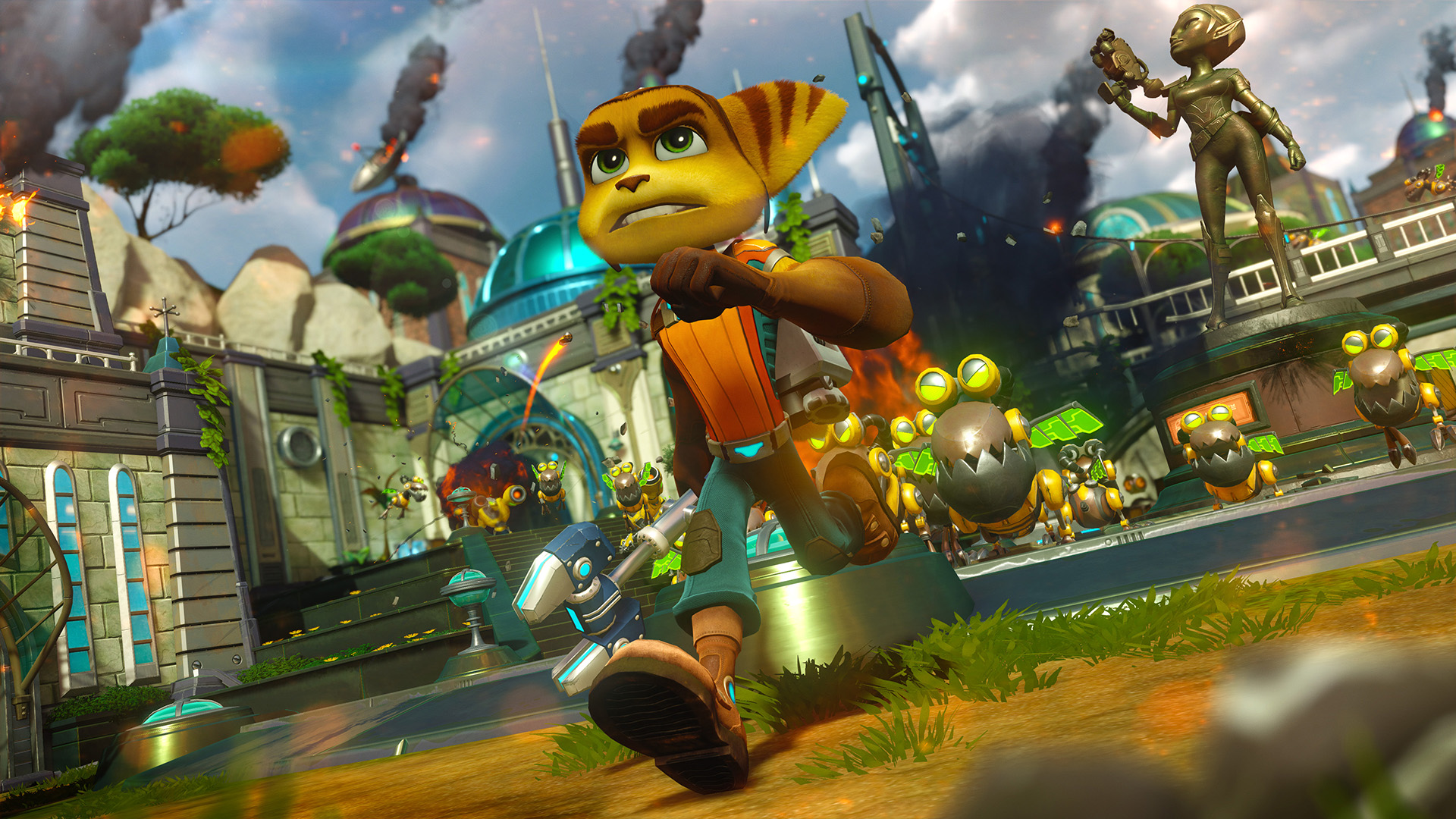 Insomniac divulga novos vídeos de Ratchet & Clank para o PS4