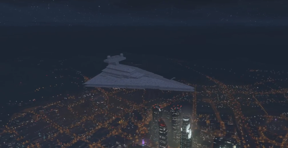 Mods colocam naves de Star Wars dentro de GTA V