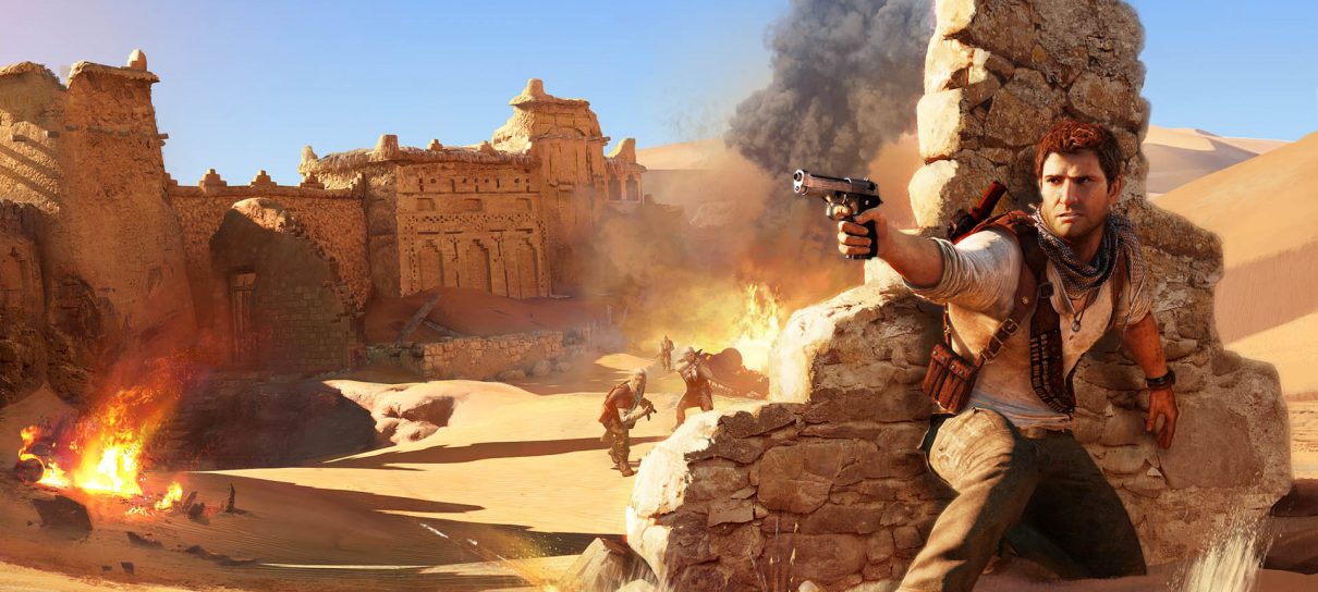 Uncharted  Dublador original de Nathan Drake visita o set do filme -  Portal do Nerd