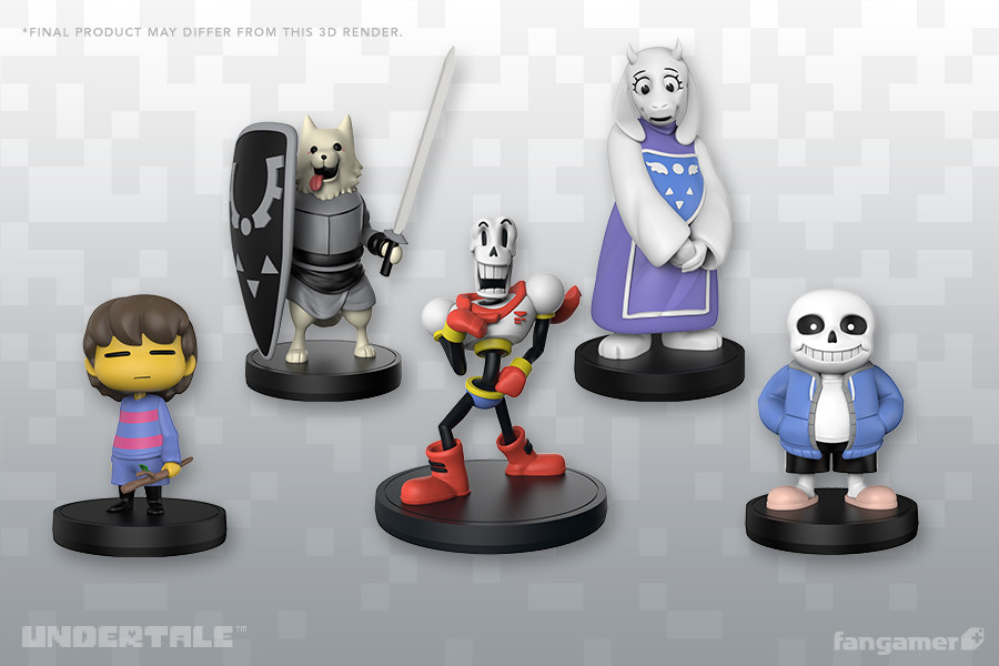 Estes figures de Undertale enchem você de determinação