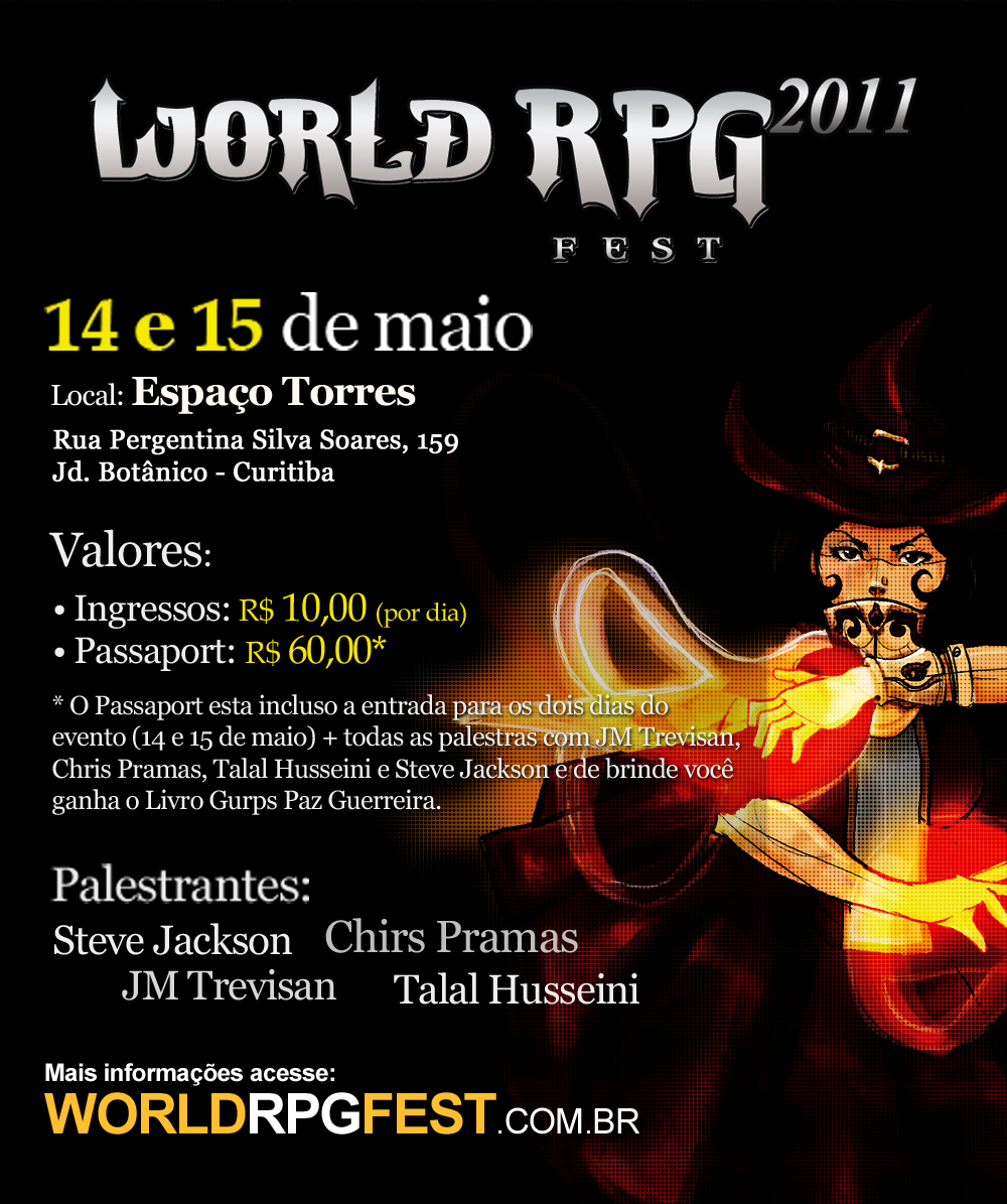 World RPG Fest - dias 24 e 25 de abril em Curitiba! - NerdBunker